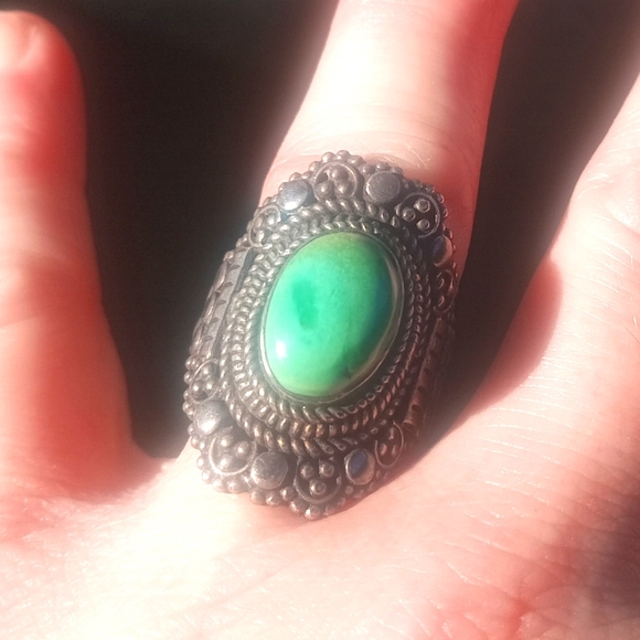 Statement Ring stamped 925 silver - Picture 1 of 4